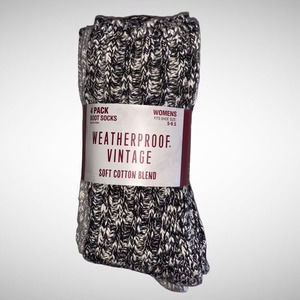 NWT Weatherproof Vintage Boot Socks 4 Pack
